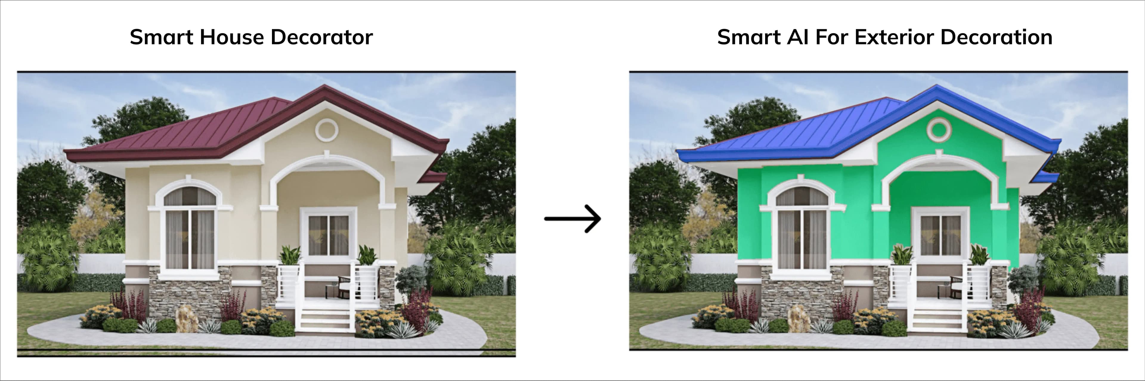 Smart AI for exterior decoration
